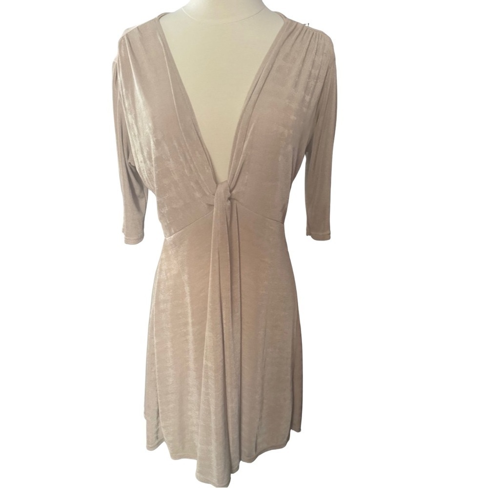 Topshop Metallic Knit Dress